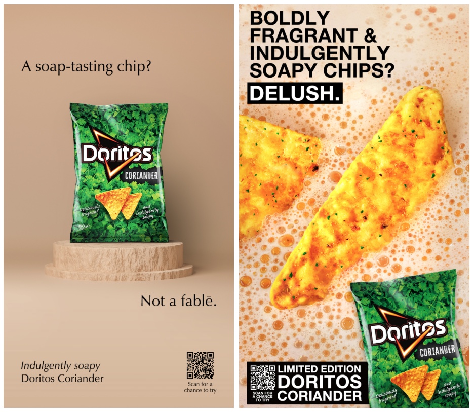 Doritos unveils bold soap ads to launch limited-edition Doritos Coriander via VaynerMedia