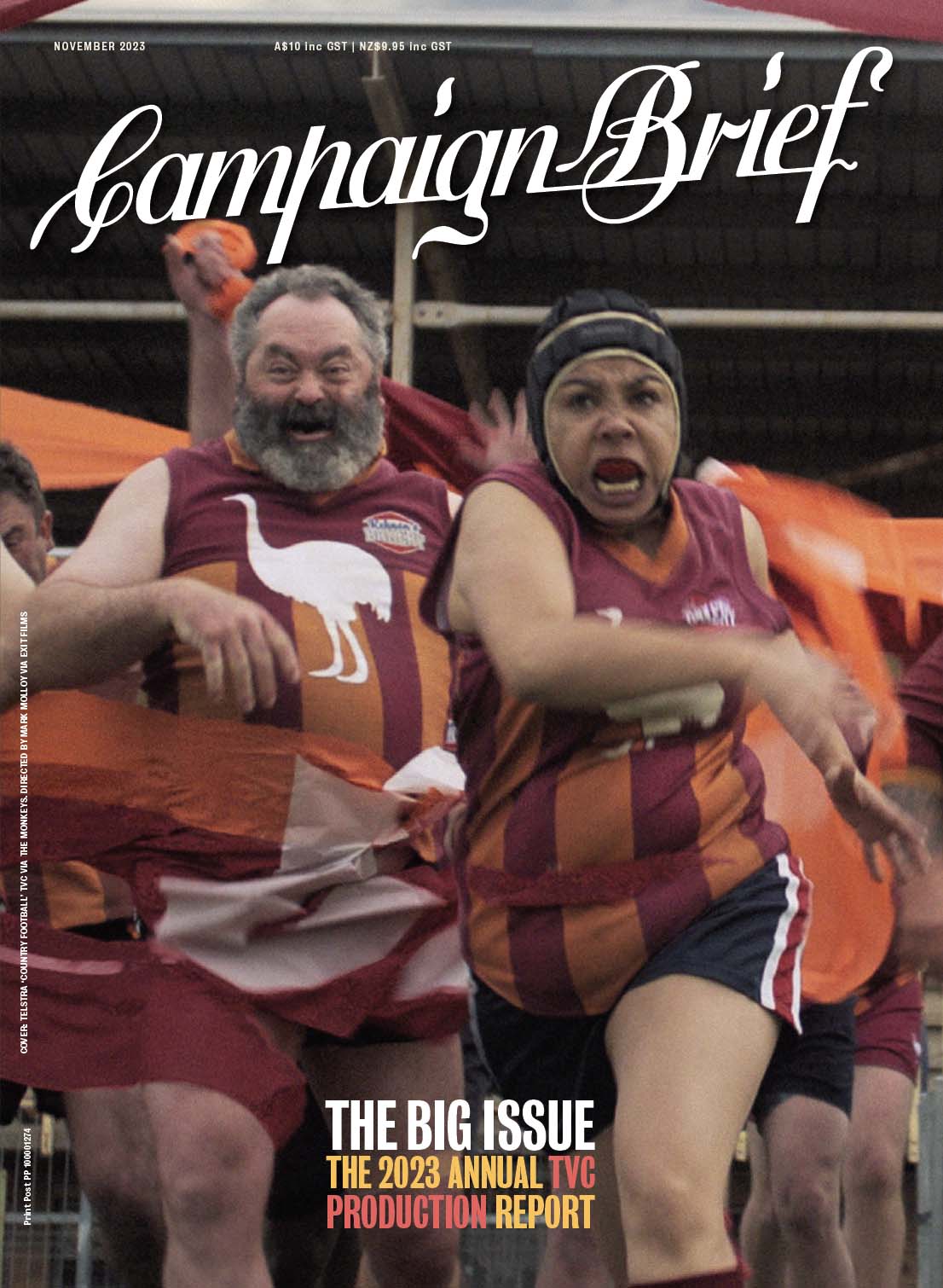 Don’t miss the Big Issue of Campaign Brief magazine featuring OZ/NZ TVC Production Report + Annual Asia Creative Rankings – OUT NOW