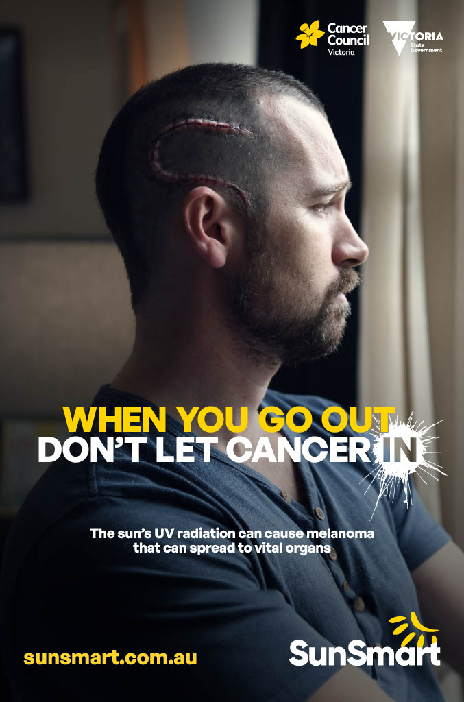 Cancer Council Victoria warns “when you go out, don’t let cancer in” in new campaign via Bastion