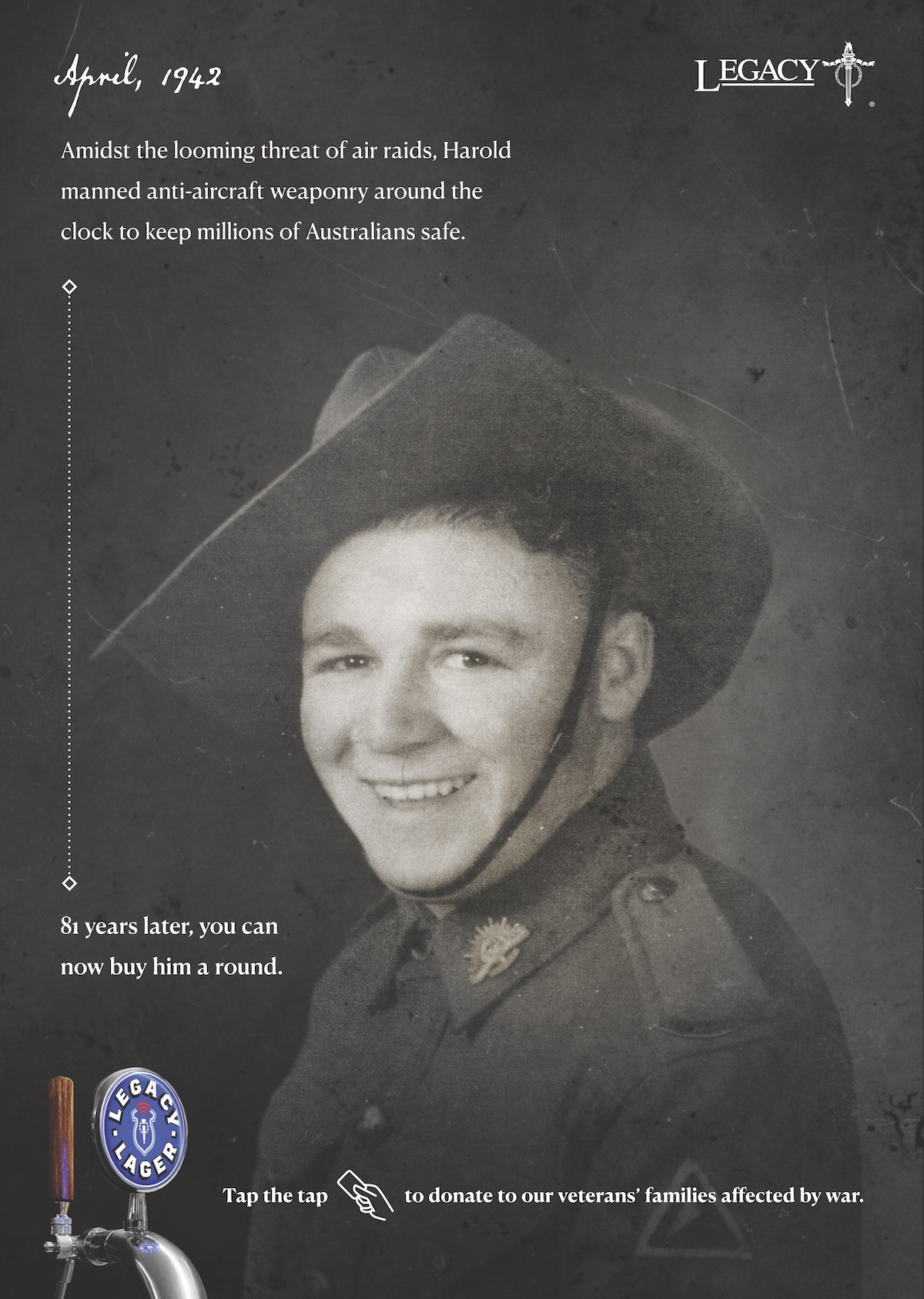 Legacy + VML let Aussies shout a fallen Veteran a beer to say thanks for Remembrance Day