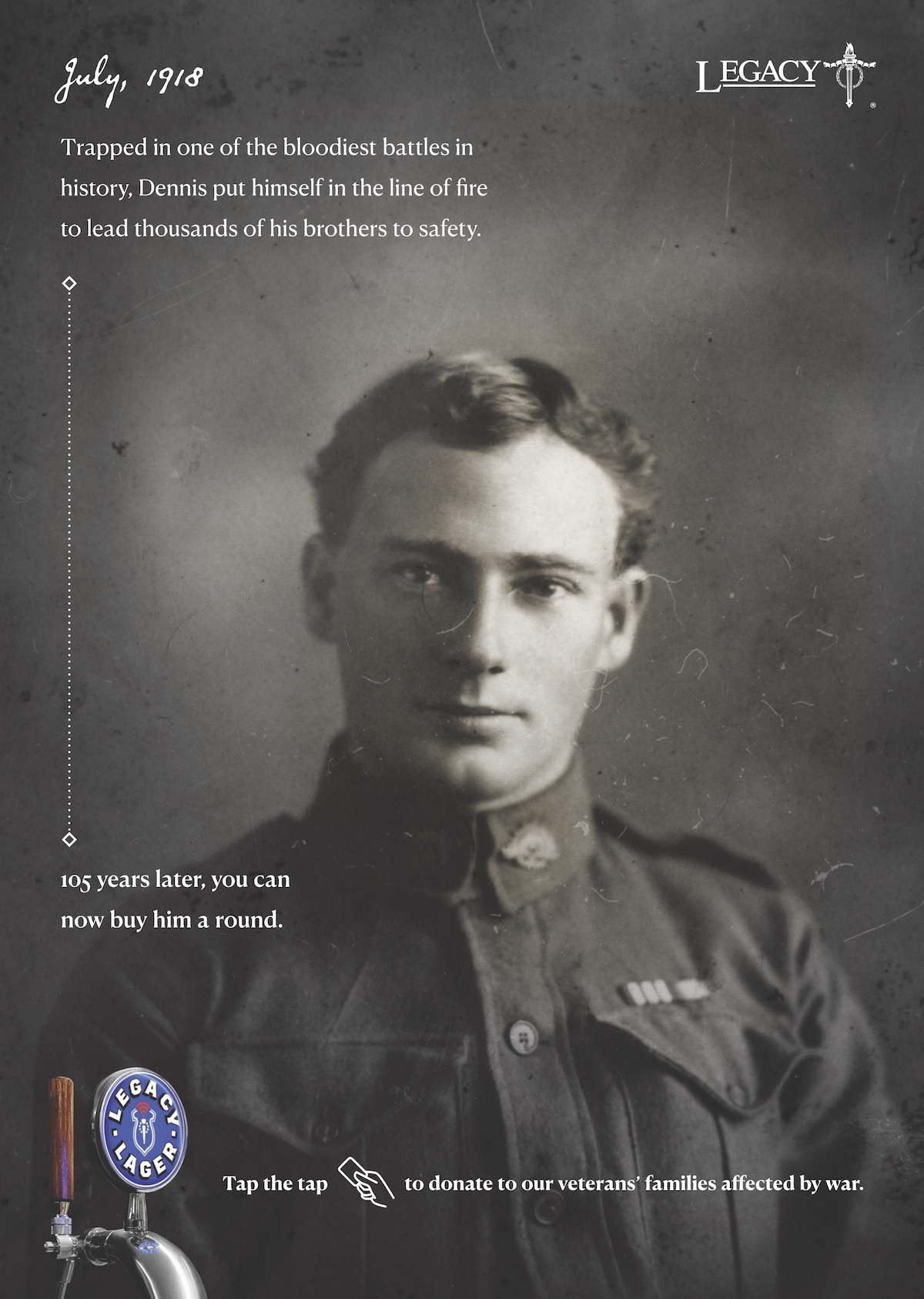 Legacy + VML let Aussies shout a fallen Veteran a beer to say thanks for Remembrance Day