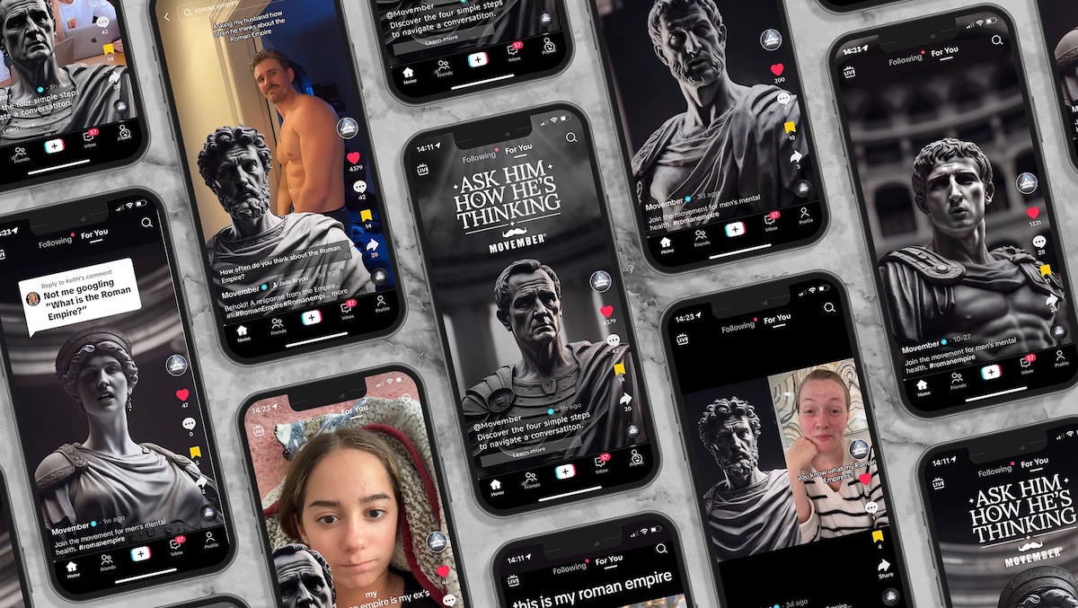 Movember launches new campaign, MMDCCCXXiii years in the making via Dentsu Creative NZ