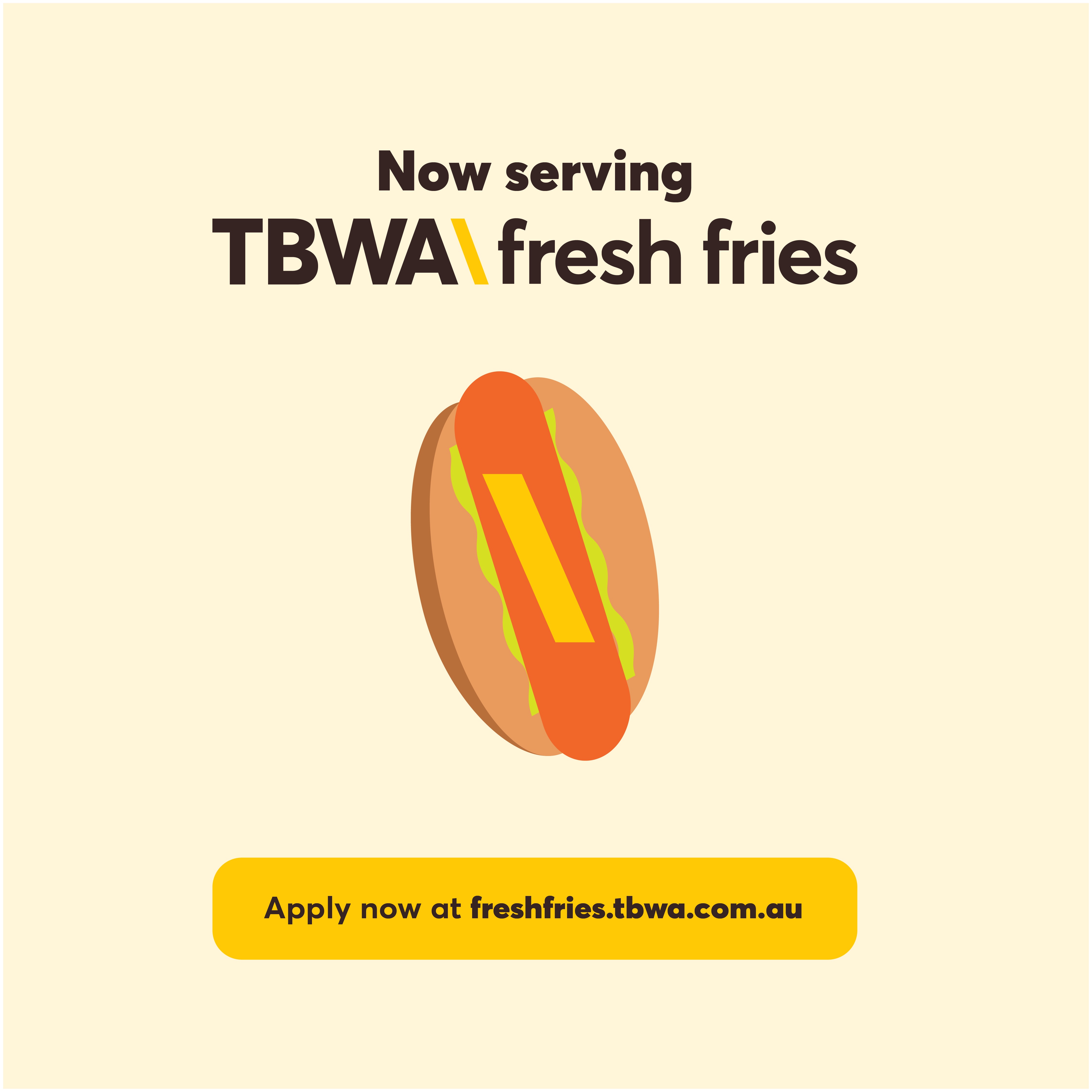 Calling all Disruptors: TBWA\Melbourne kicks off ‘Fresh Fries’ Apprenticeship Program – applications close Thursday, November 23