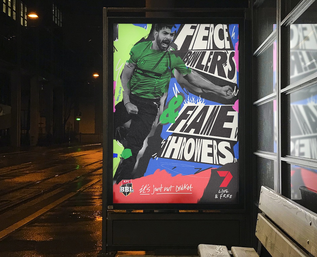 The BBL13 season kicks off with new ‘It’s Just Not Cricket’ OOH work via Seven Network and Emotive