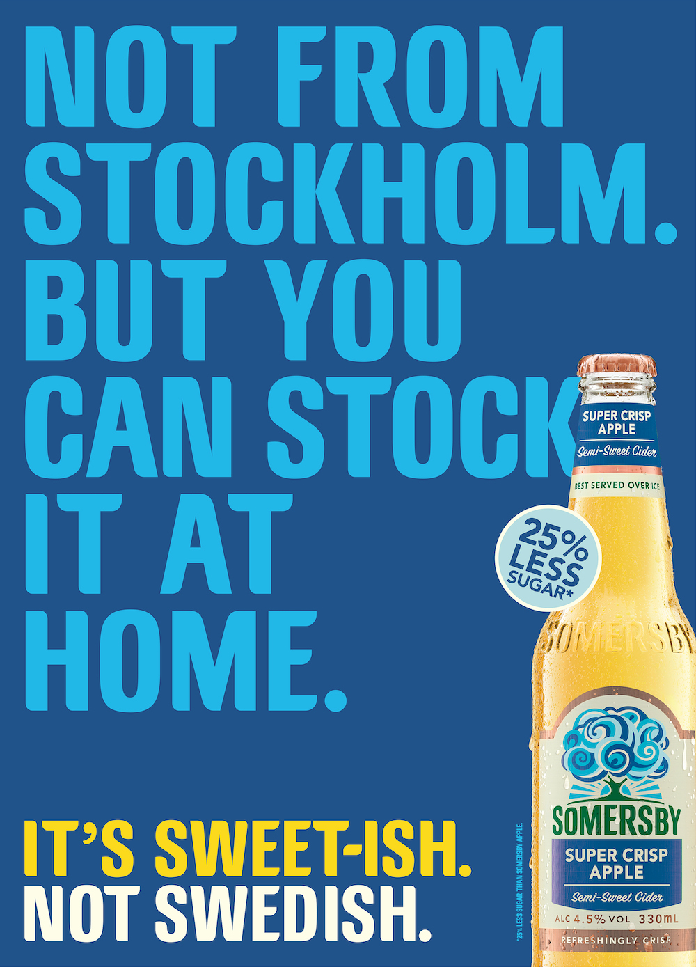 It’s ‘Sweet-ish not Swedish’ in new campaign for Somersby Super Crisp Cider via Clemenger BBDO