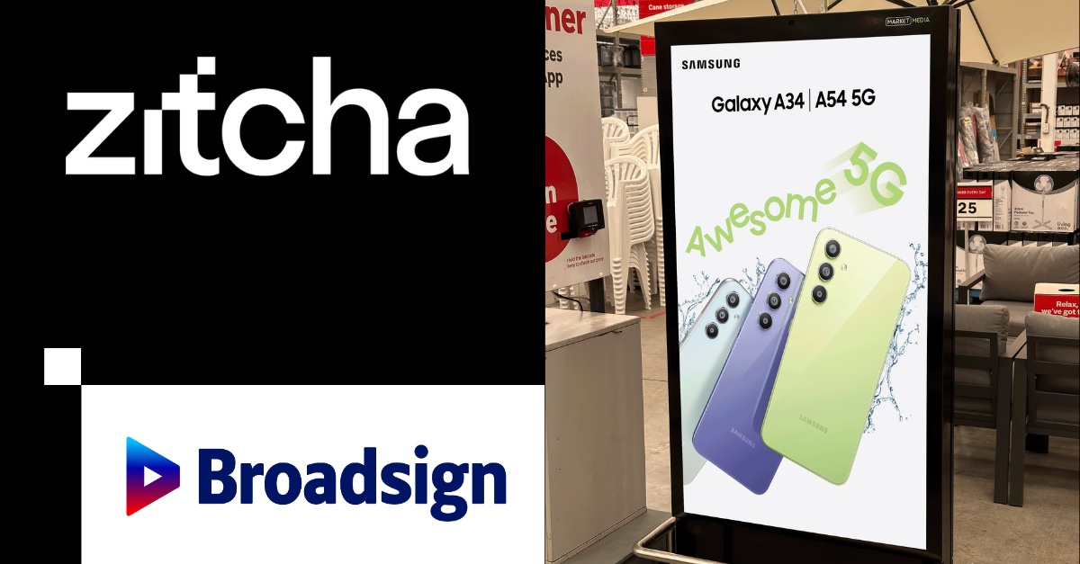 Zitcha and Broadsign partner to drive global in-store retail media market