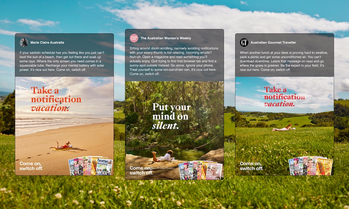 Are Media encourages readers “Come On, Switch Off” in new summer campaign via Cocogun
