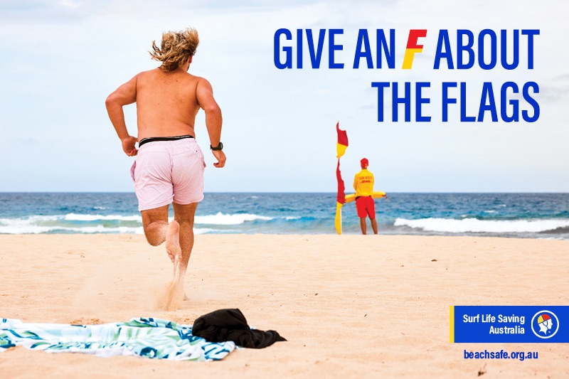 Surf Life Saving Australia urges beach goers to ‘Give an F About the Flags’ in new work via Banter