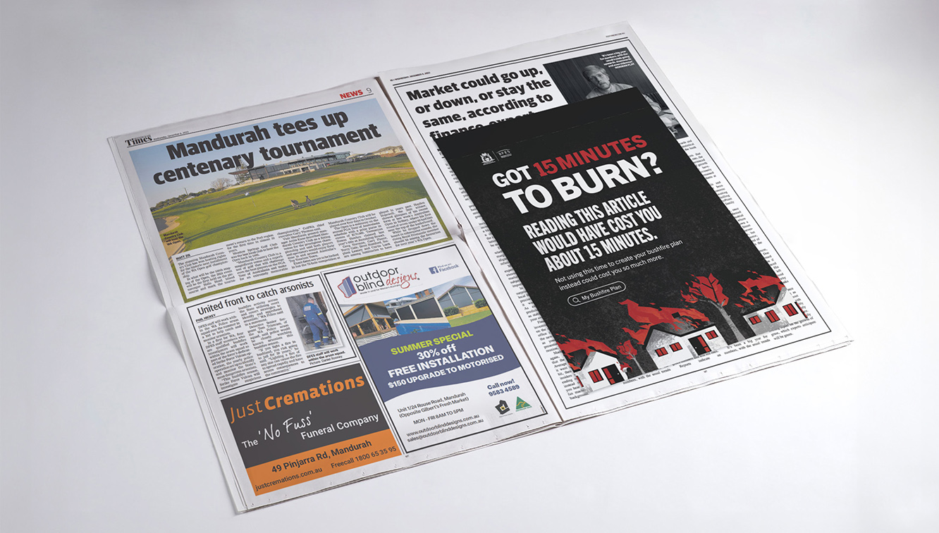 DFES highlights the ease of making a bushfire plan in new campaign via Rare Perth