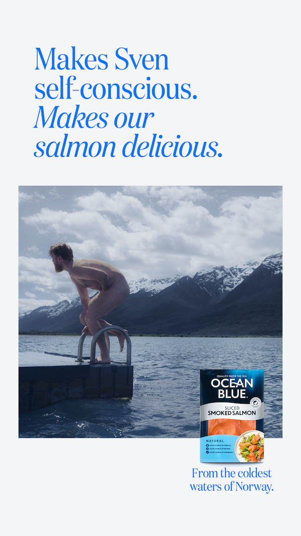 Ocean Blue launches new OOH campaign ‘From the coldest waters of Norway’ via SICKDOGWOLFMAN