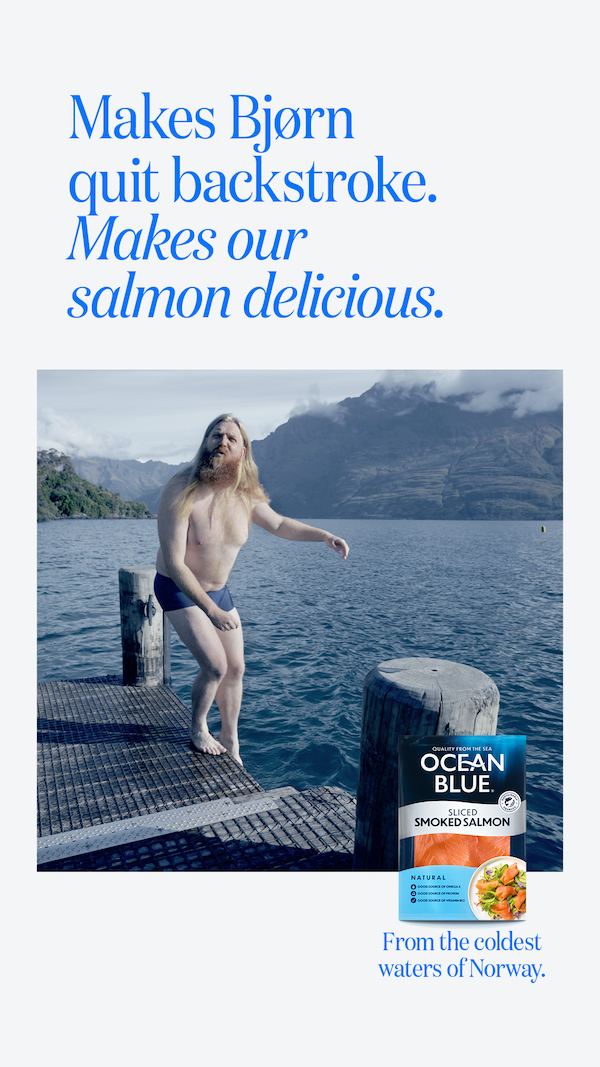 Ocean Blue launches new OOH campaign ‘From the coldest waters of Norway’ via SICKDOGWOLFMAN