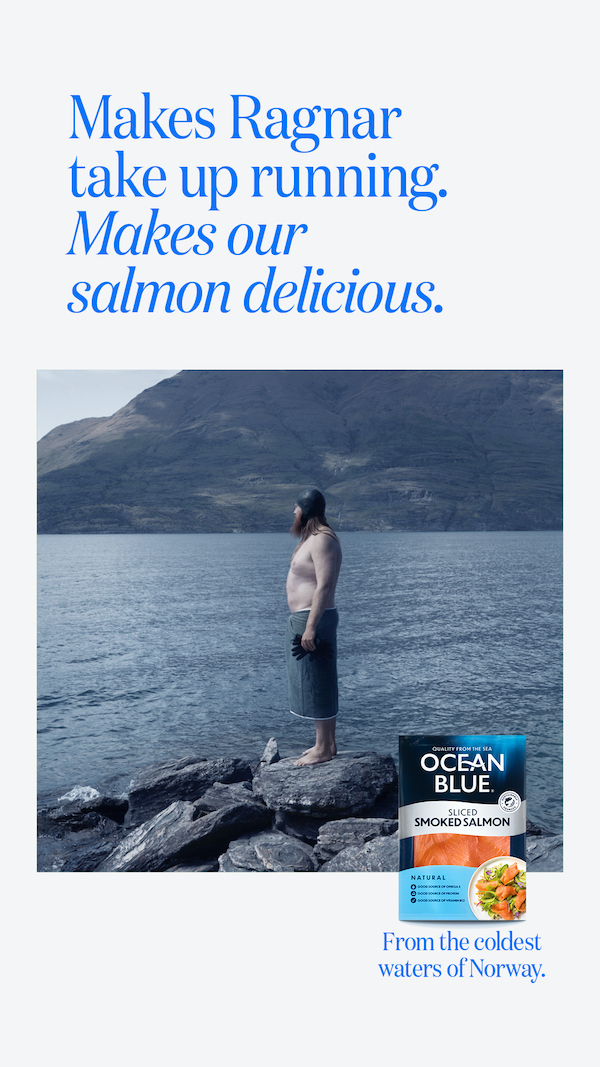 Ocean Blue launches new OOH campaign ‘From the coldest waters of Norway’ via SICKDOGWOLFMAN