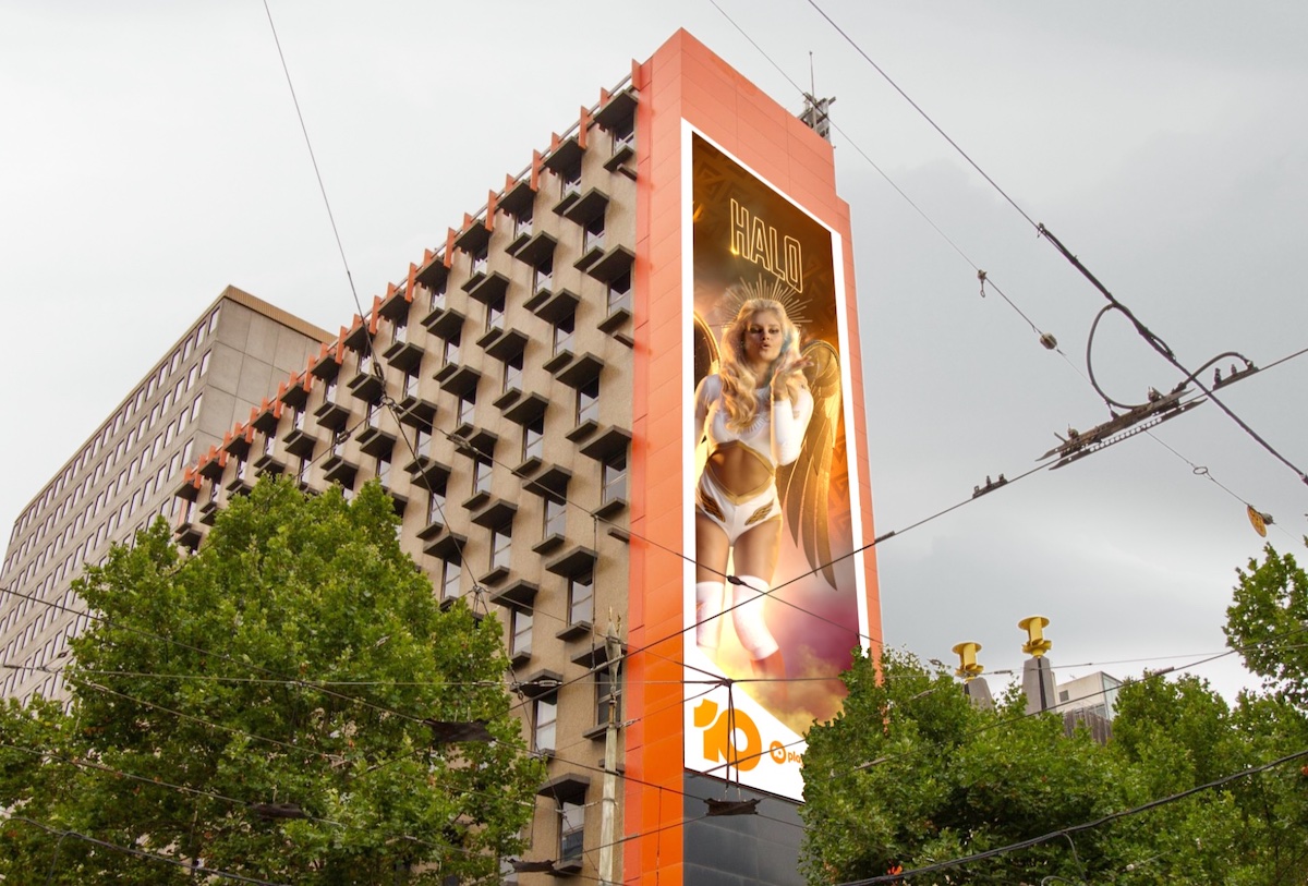 Gladiators takes over all Eastern Seaboard 3D Anamorphic sites in new work via Cutting Edge