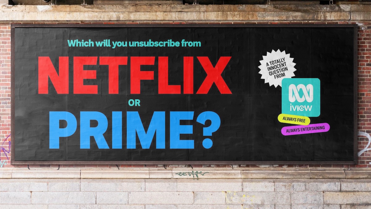 ABC IVIEW’s new campaign asks ‘Which Streamer Will You Unsubscribe From?’ via Howatson+Co