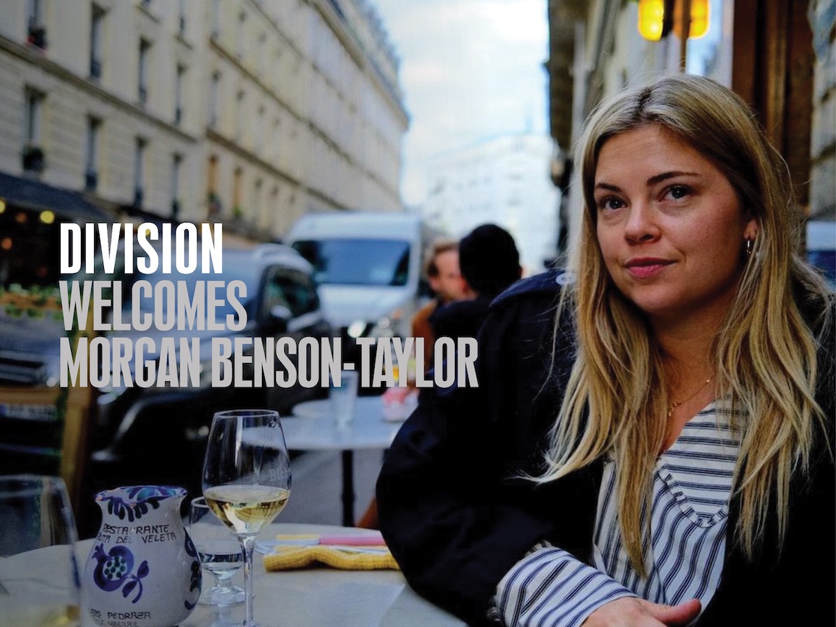 DIVISION welcomes Morgan Benson-Taylor as executive producer