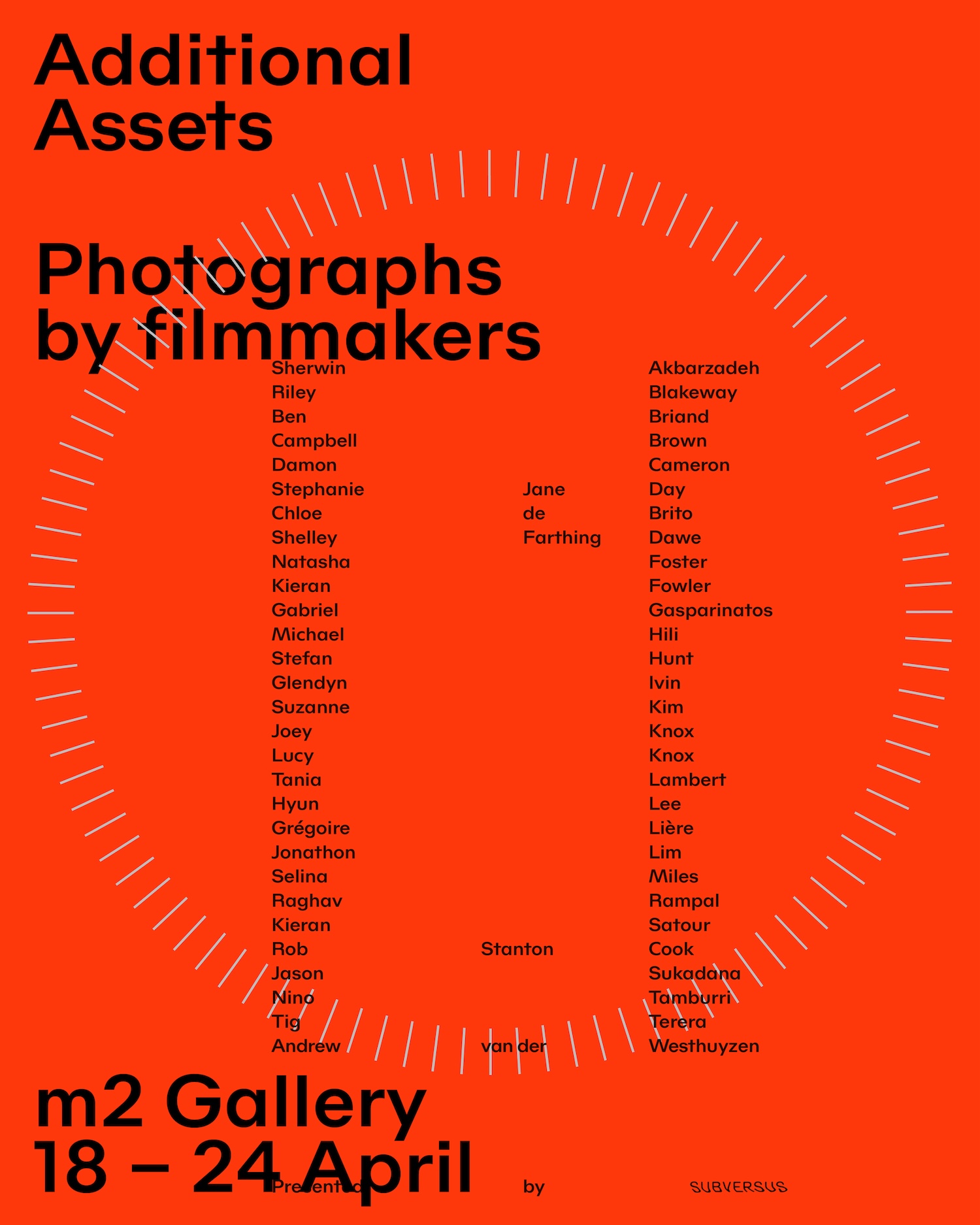 Subversus launches ‘Additional Assets’: Photographs by Filmmakers