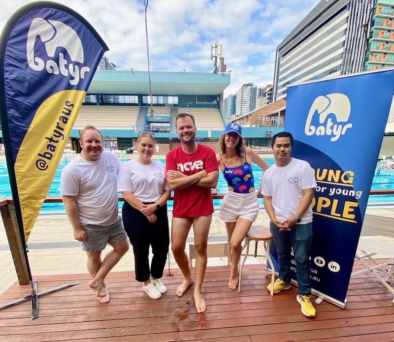 Industry swimmers make a splash for youth mental health