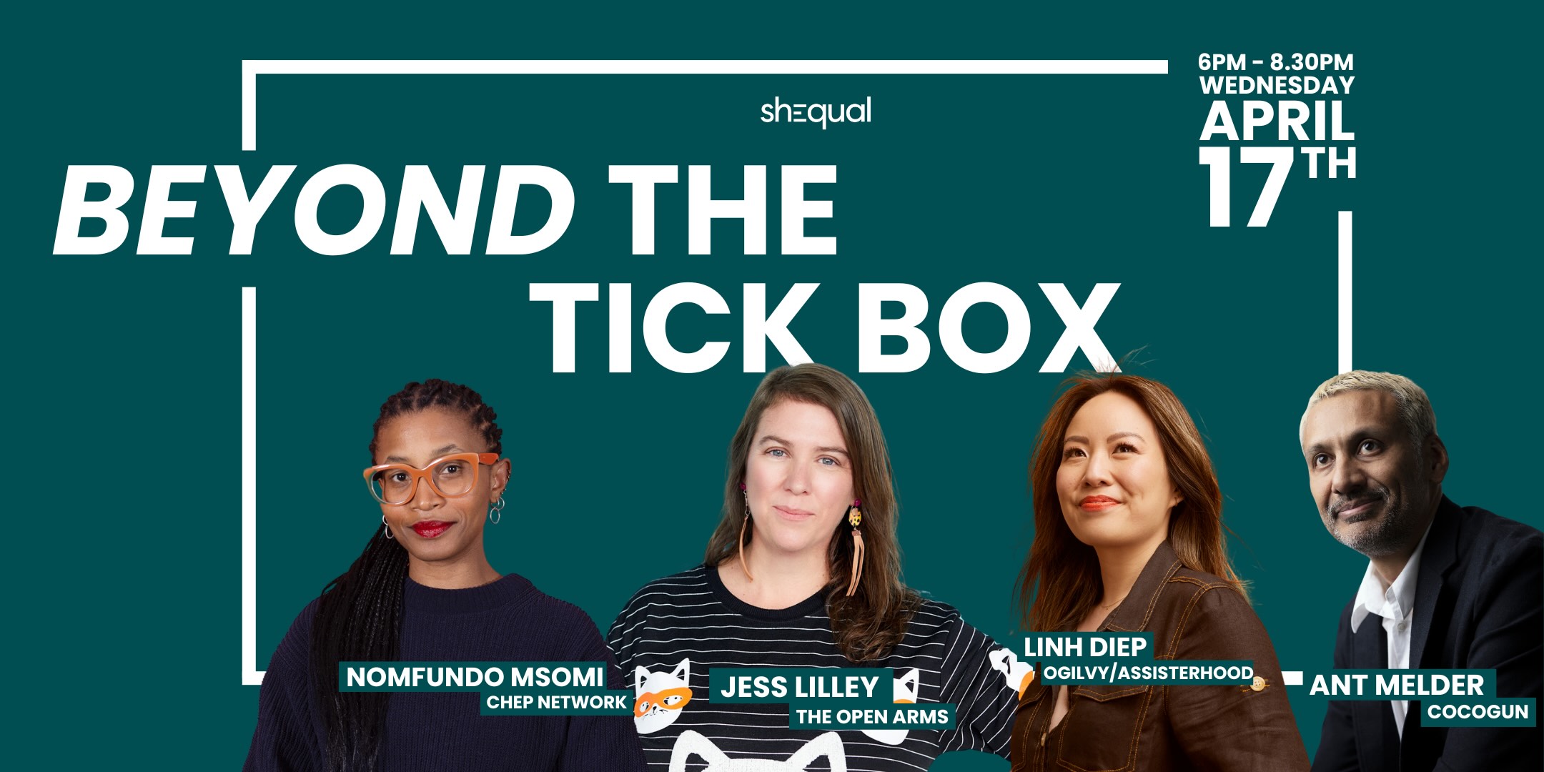 shEqual set to host senior leader panel event ‘Beyond the Tick Box: Creating Authenticity and Diversity in Ads’ on Wed 17 April in Melbourne