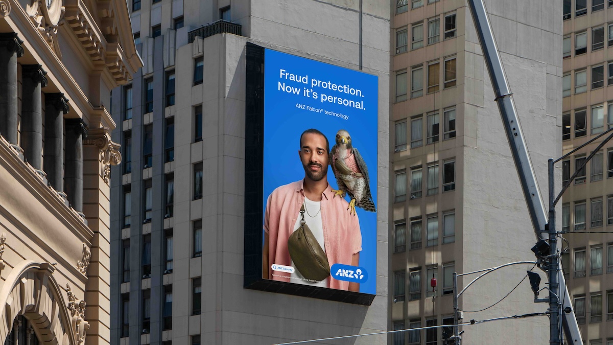 The ANZ Falcon is back. And now it’s personal in new fraud protection campaign via Special + PHD