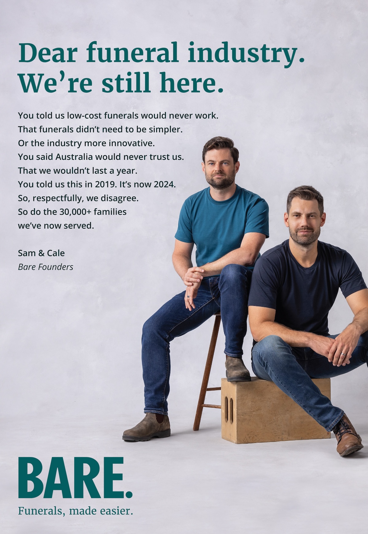 Bare unveils ‘The Most Bare Funeral Ad Ever’ in first campaign from creative agency Born