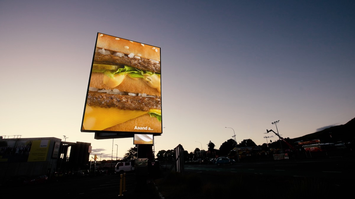 Macca’s New Zealand hacks its own OOH in new ‘Ad Ons’ campaign via LUMO and DDB Aotearoa