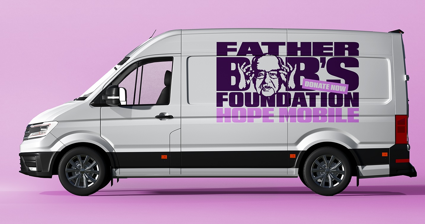 Father Bob’s Foundation commemorates one-year anniversary of Father Bob’s passing with new branding via Thinkerbell