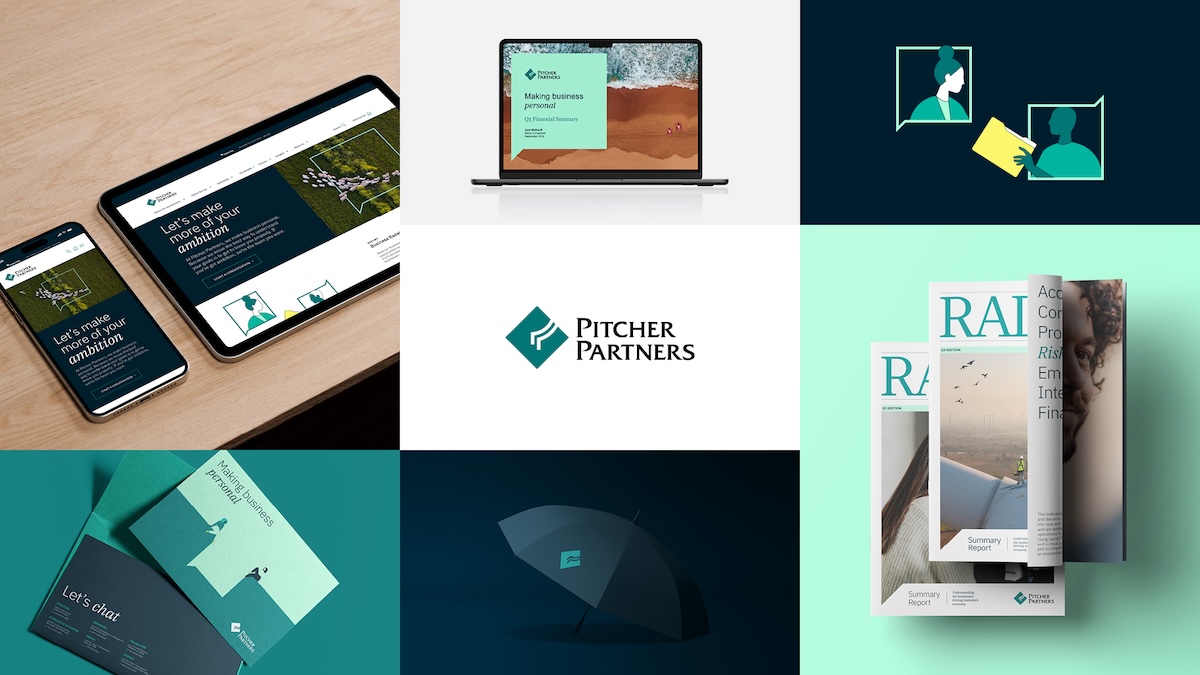 Pitcher Partners launches refreshed master brand identity via Principals