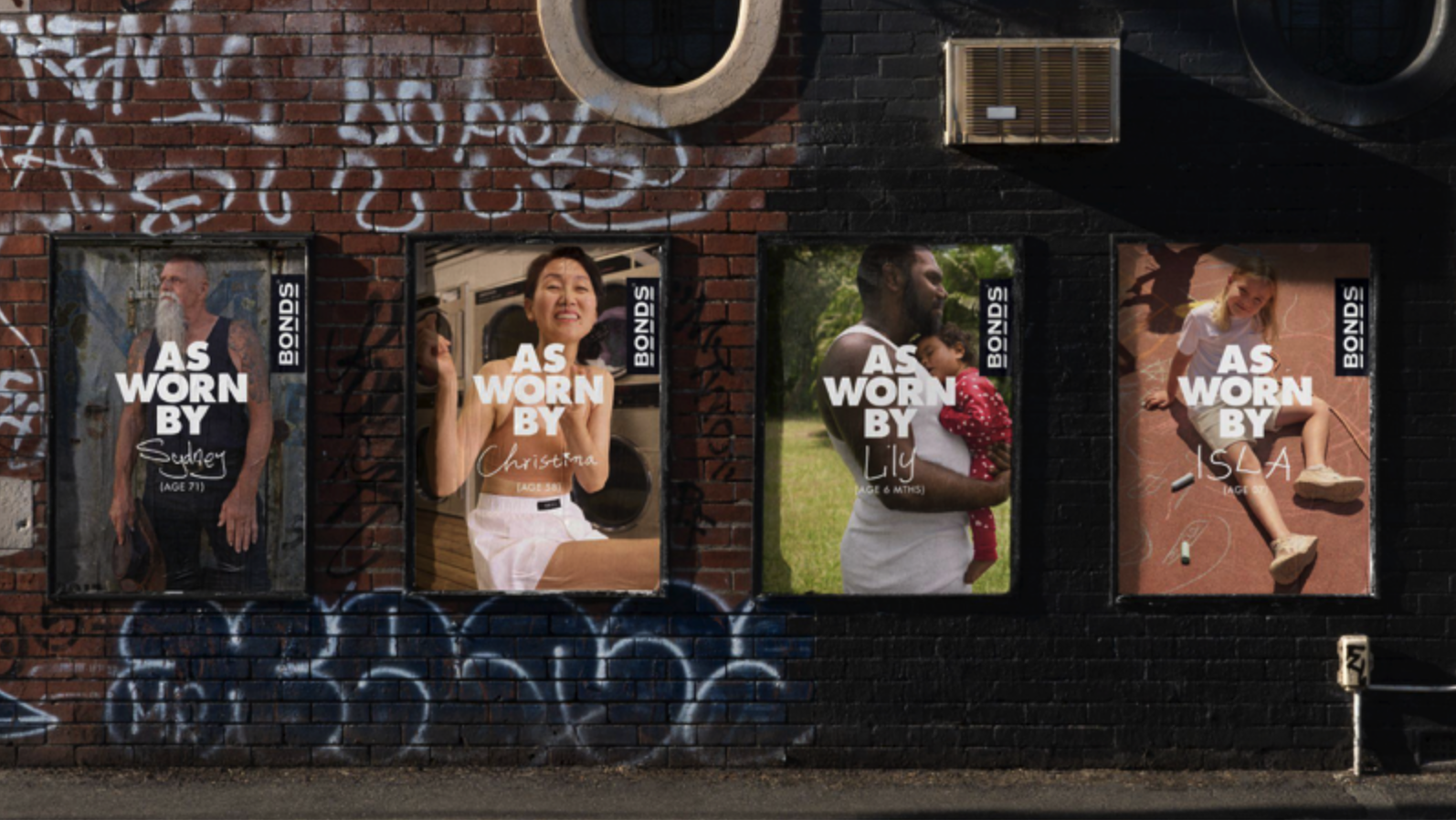 Aussies from 0-100 years old celebrated in ‘As Worn By Us’ Bonds brand campaign via Special