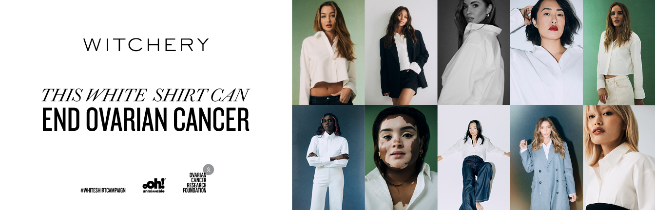 Witchery unveils 16th White Shirt campaign via Smile Agency in partnership with The Ovarian Cancer Research Foundation