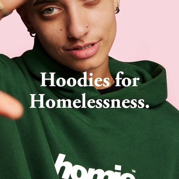 HoMie and Champion reverse retail norms with new ‘Give One. Get One’ campaign supporting youth homelessness via Town Square