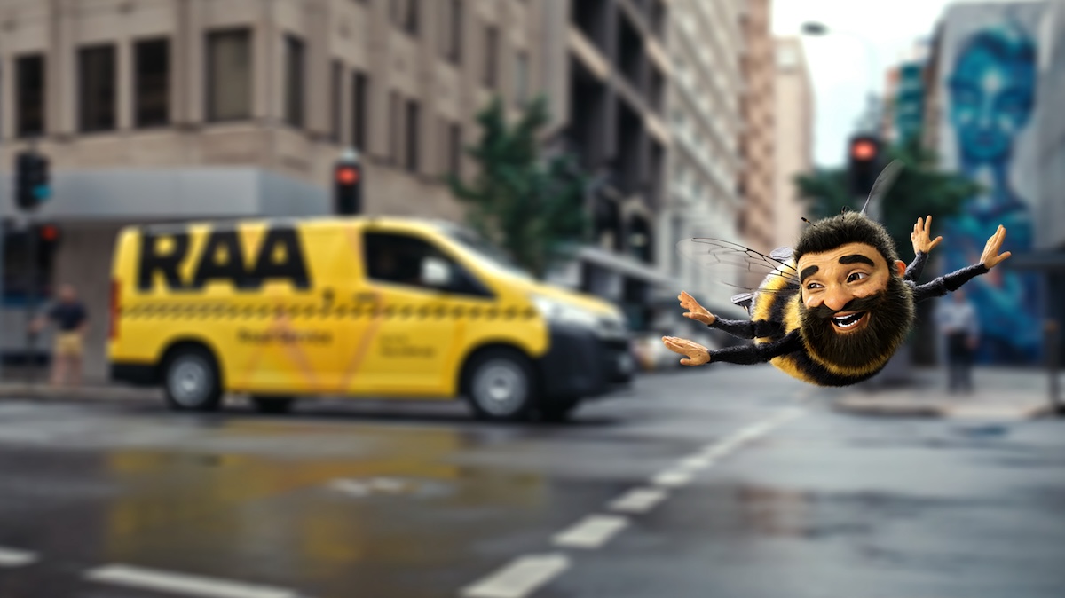 RAA introduces South Australians to Trev – a talking bearded bee in new campaign via kwpx