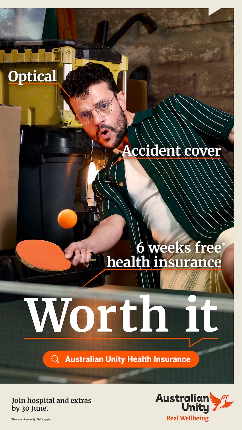 Australian Unity shows why its health insurance is worth it in new campaign via The Royals