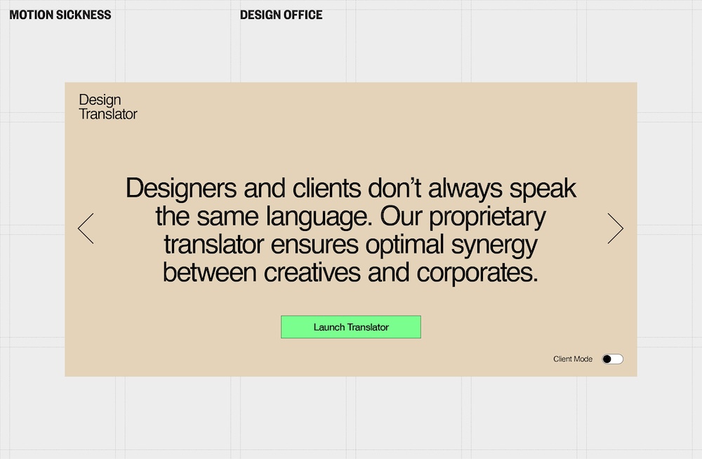 Motion Sickness launches new design arm of agency: The Motion Sickness Design Office