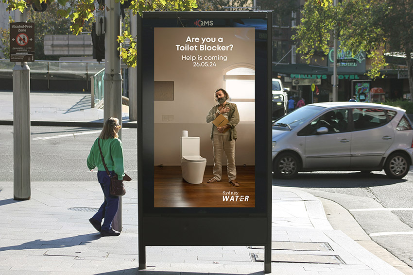 Sydney Water confronts Sydneysiders’ bad flushing habits in new campaign via It’s Friday