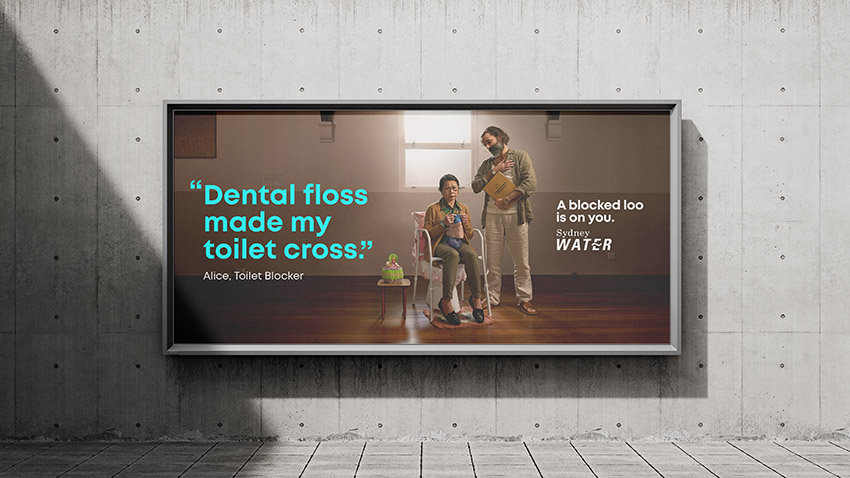 Sydney Water confronts Sydneysiders’ bad flushing habits in new campaign via It’s Friday