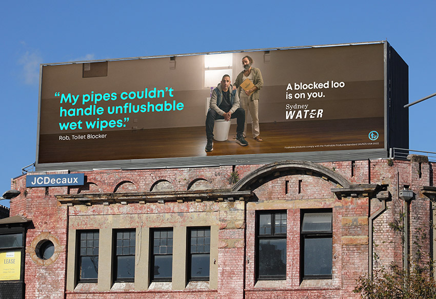 Sydney Water confronts Sydneysiders’ bad flushing habits in new campaign via It’s Friday