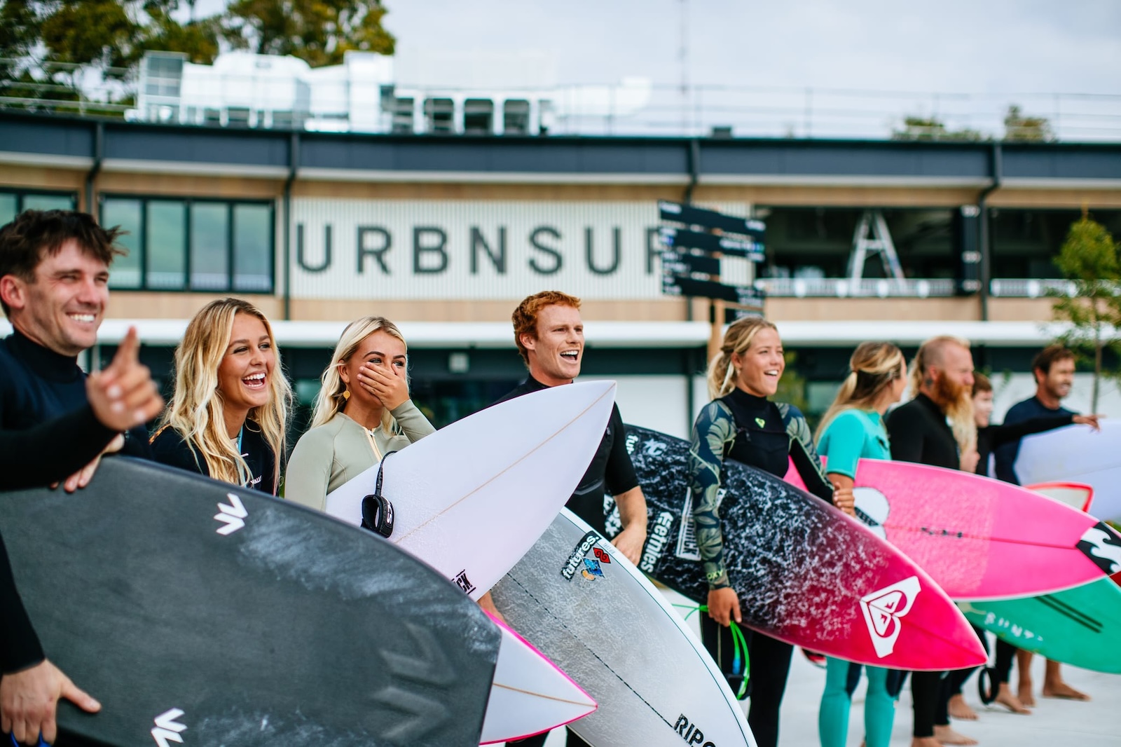 Enigma delivers bespoke wayfinding + signage for URBNSURF – Sydney’s new purpose-built surf park