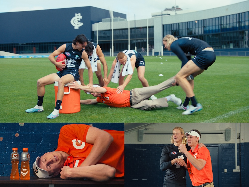 Gatorade unveils Dan Gorringe’s new role as AFL chief hydration officer in new series via Chisel