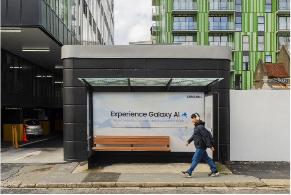Samsung unveils interactive OOH Samsung Galaxy AI campaign via oOh!, Spark Foundry and Tribal NZ
