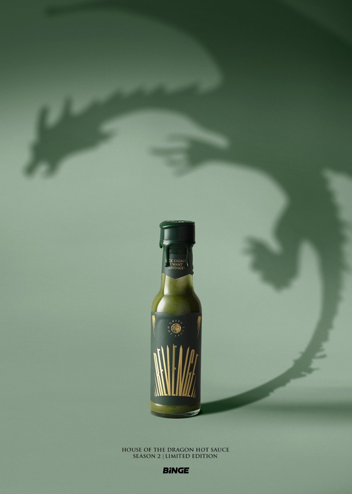 BINGE releases ‘House of the Dragon’ duelling hot sauces in new campaign via Thinkerbell