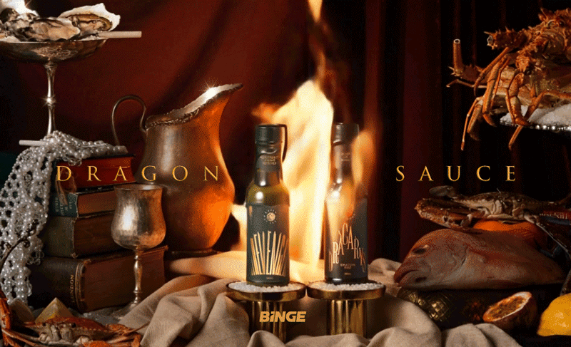 BINGE releases ‘House of the Dragon’ duelling hot sauces in new campaign via Thinkerbell