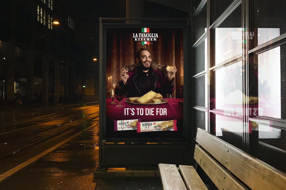 La Famiglia garlic bread is ‘to die for’ in new brand platform via Connecting Plots
