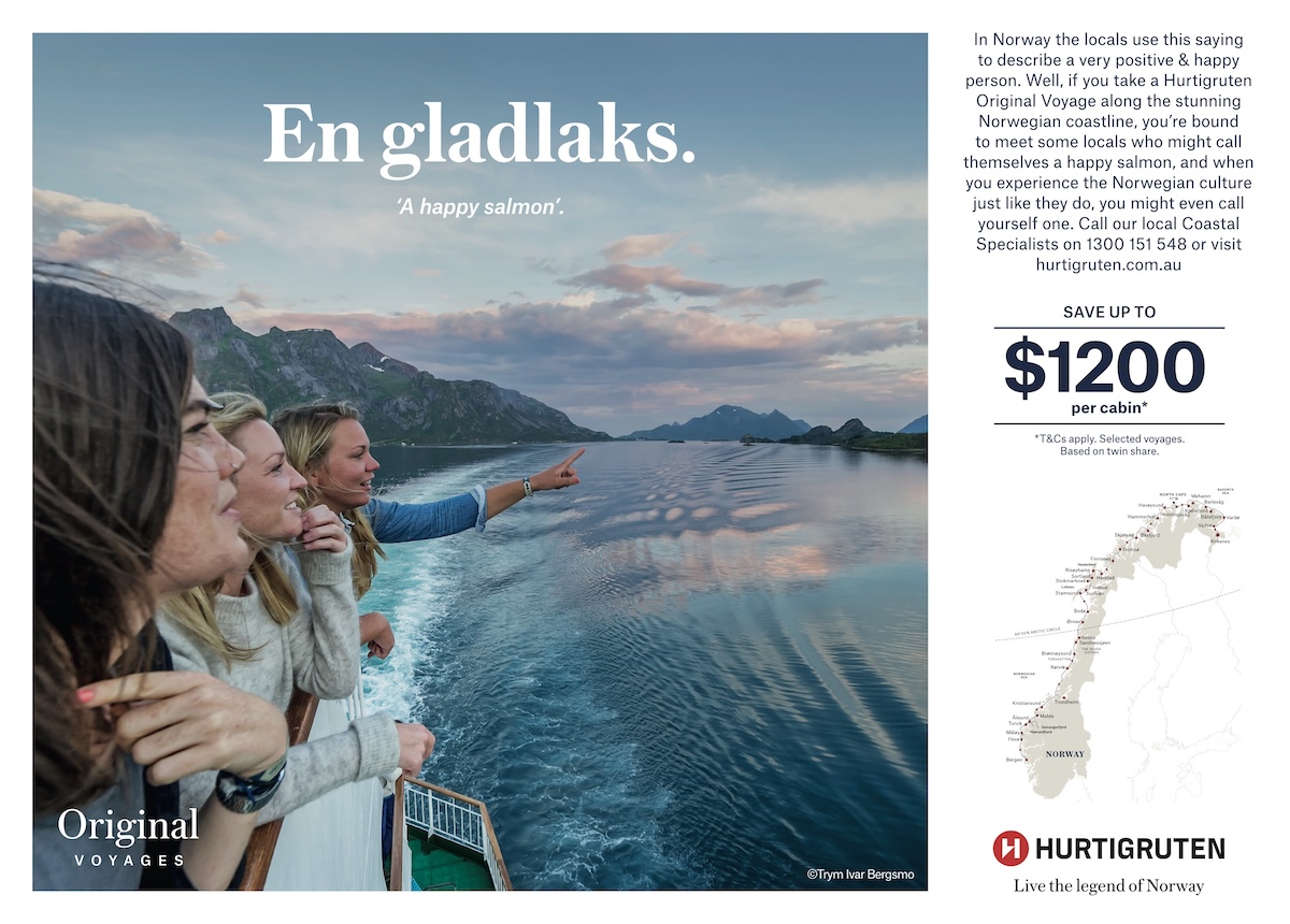 Hurtigruten embraces its ‘Norwegianess’ in new campaign platform via Joint Effort Creative