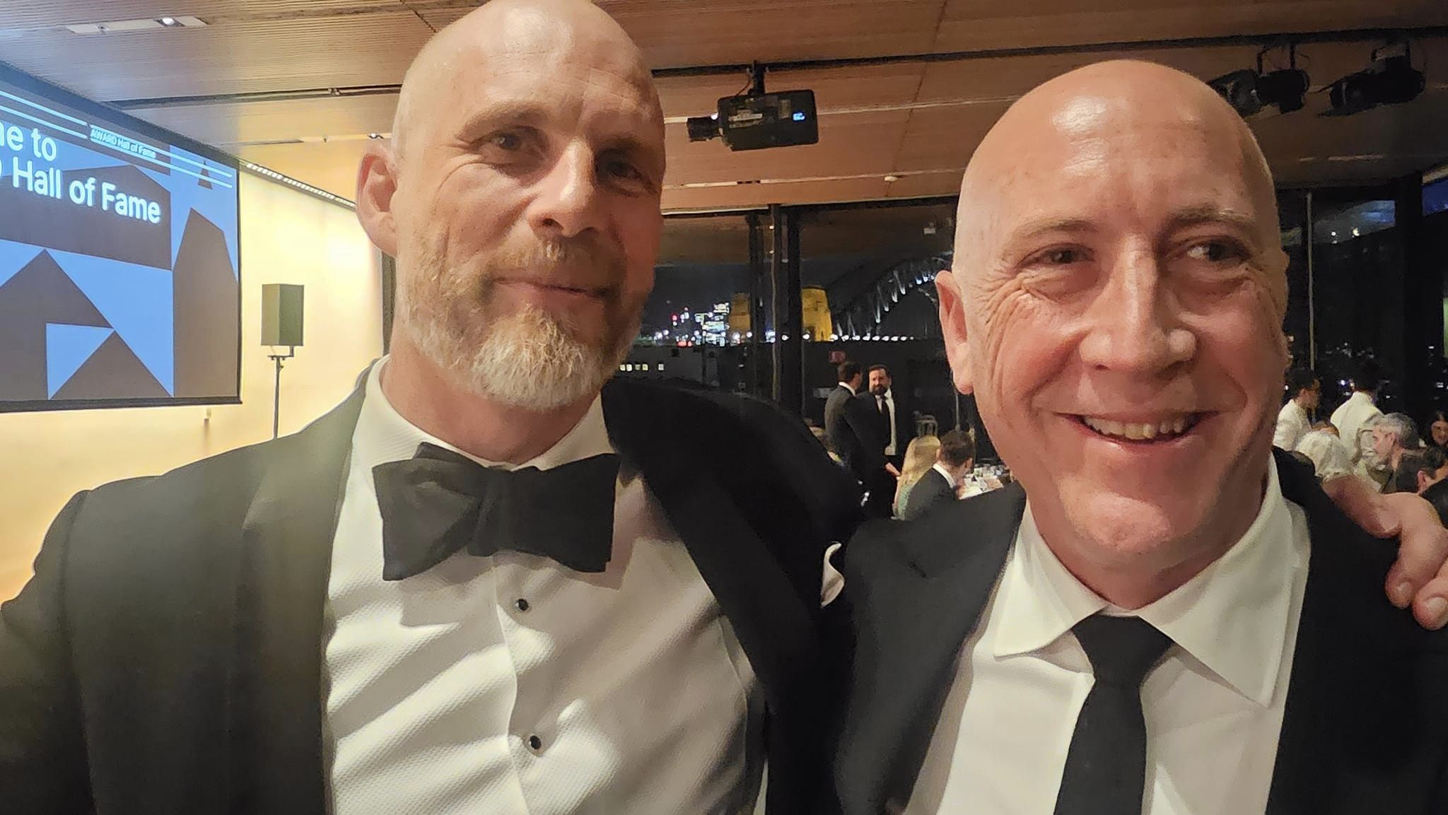 The Monkeys co-founders Scott Nowell and Justin Drape and Filmgraphics EP Anna Fawcett inducted into prestigious AWARD Hall of Fame