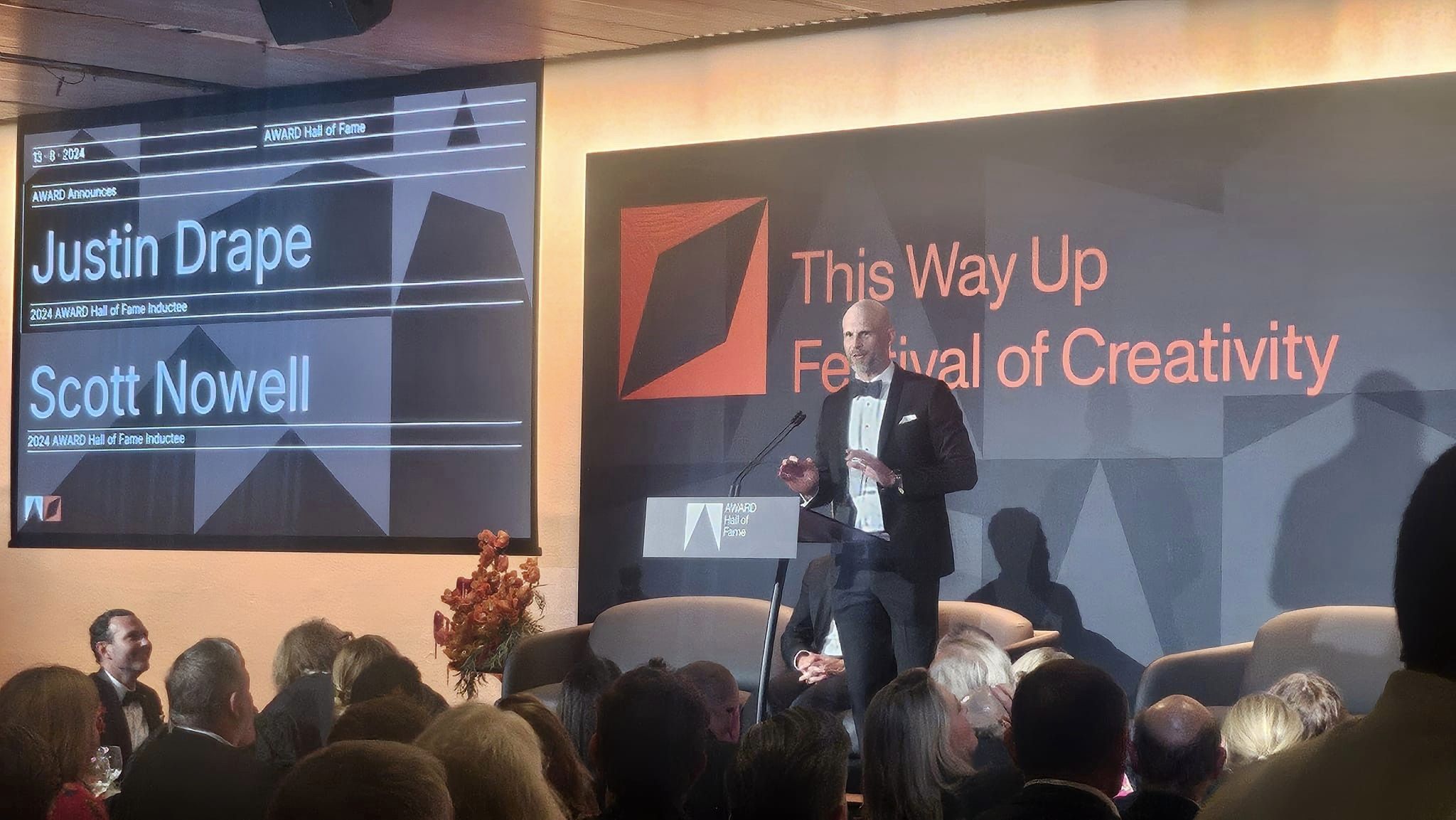 The Monkeys co-founders Scott Nowell and Justin Drape and Filmgraphics EP Anna Fawcett inducted into prestigious AWARD Hall of Fame