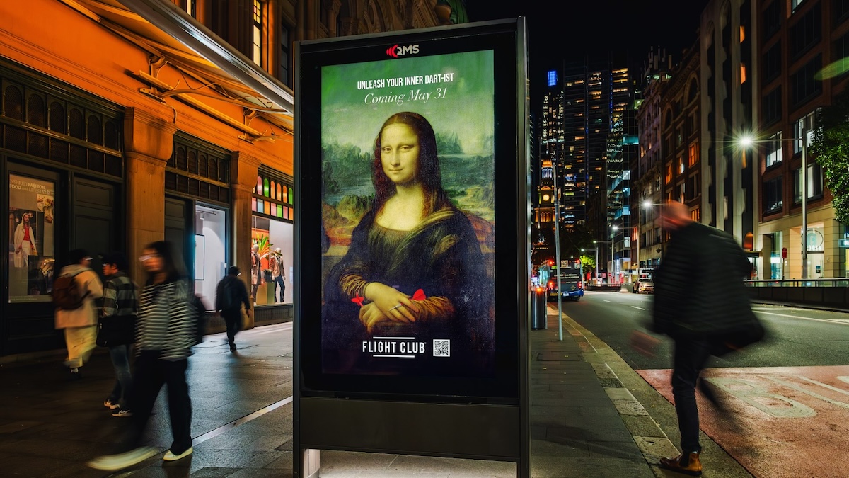 Flight Club launches in Sydney by turning city into a ‘dart gallery’ via creative agency Born