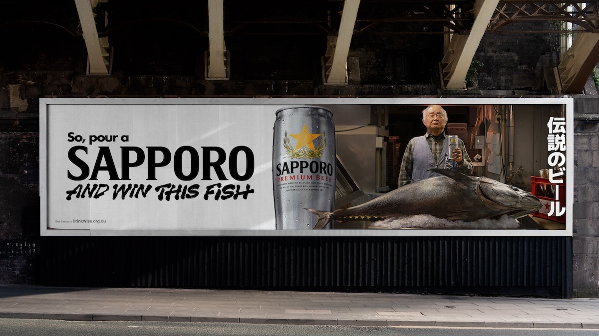 Sapporo encourages Aussies to ‘Win This Fish’ in new promotion and campaign via Sunday Gravy