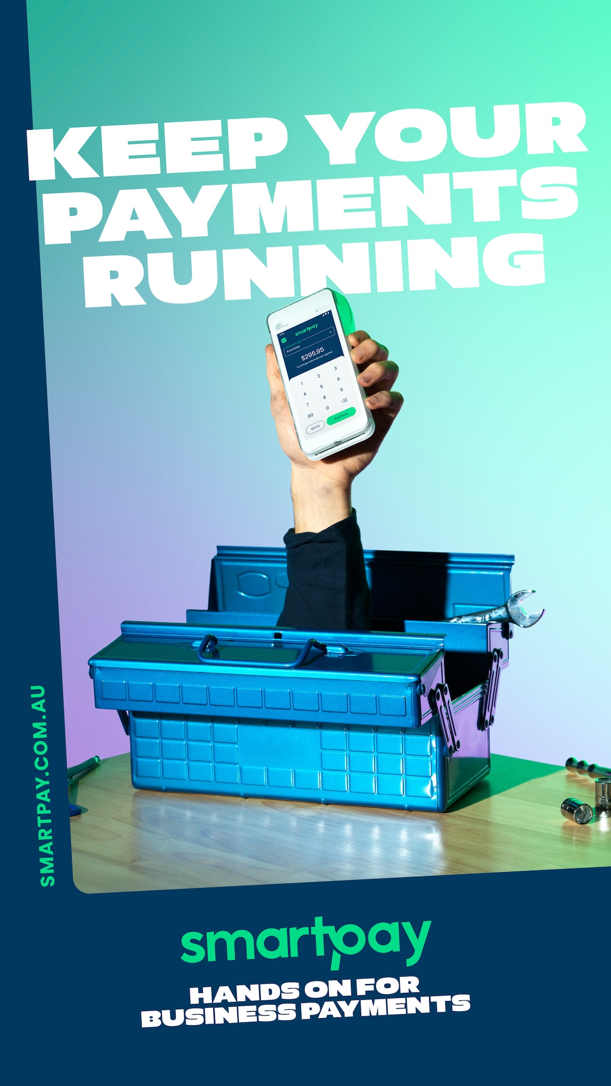 It’s “hands on for business payments” in Smartpay’s new brand campaign via The Royals