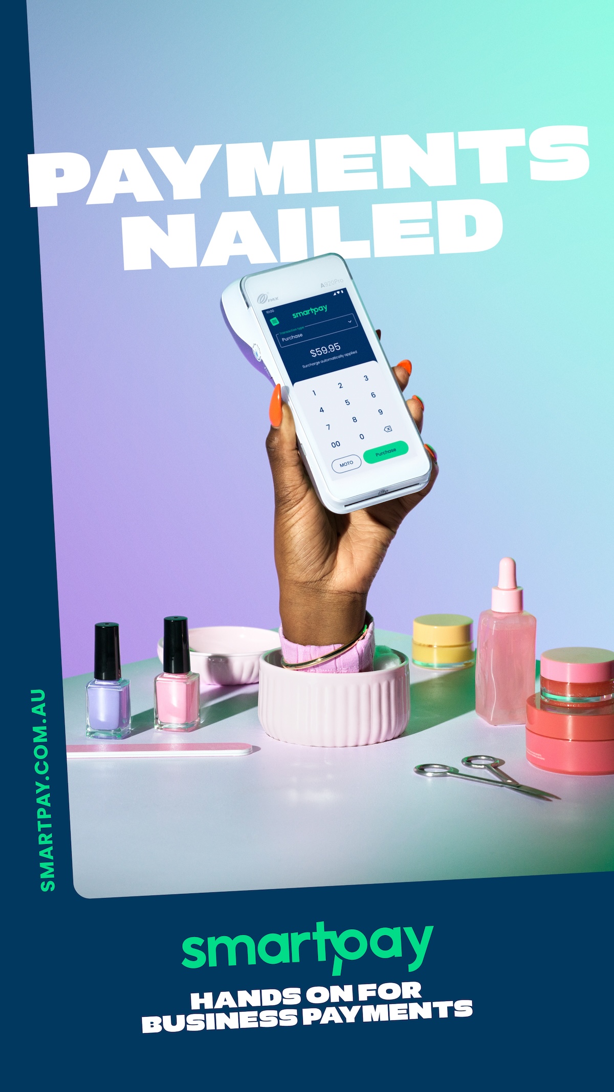 It’s “hands on for business payments” in Smartpay’s new brand campaign via The Royals