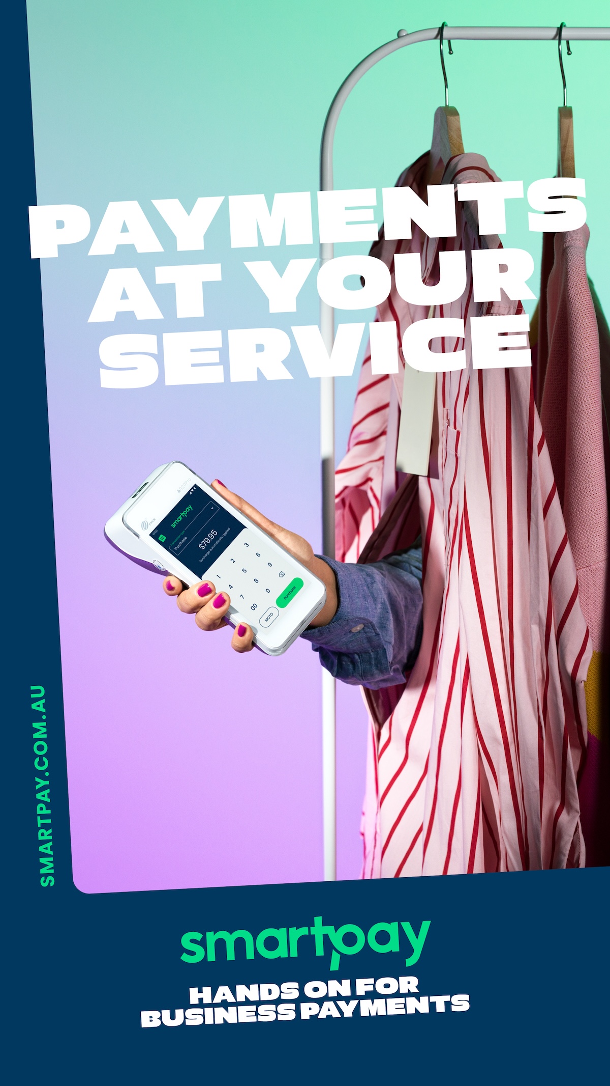 It’s “hands on for business payments” in Smartpay’s new brand campaign via The Royals